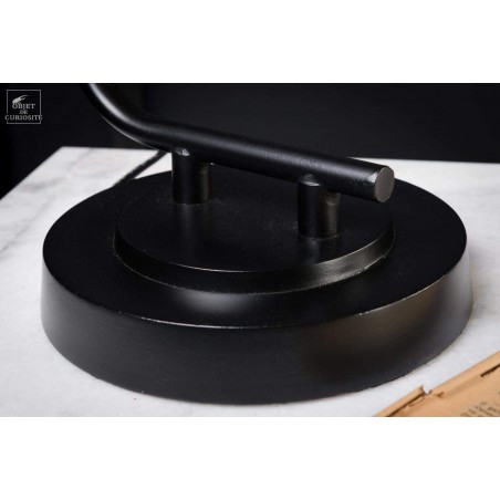 Black and copper desk lamp