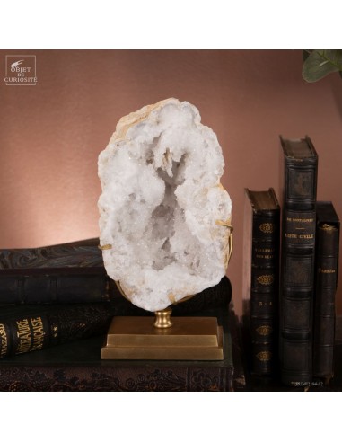Géode de quartz ouverte (Maroc) - 1.4kg