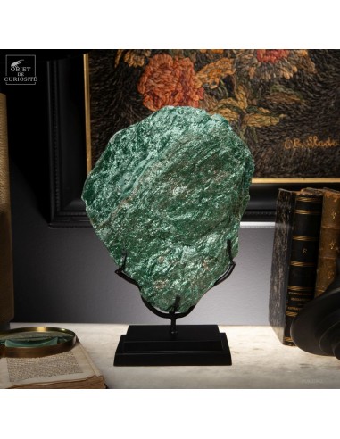 Fuchsite verte du Brésil base noire