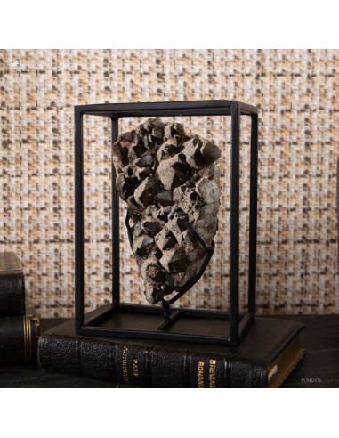 Smoky quartz with recrystallization,...