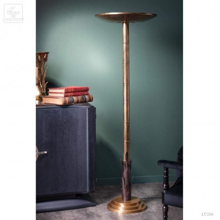 Lampadaire palmier en laiton
