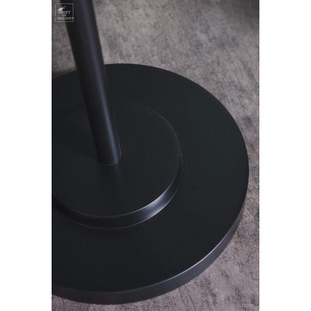 BLACK  floor lamp with frozen glass shades
