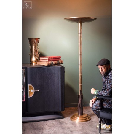 Lampadaire palmier en laiton