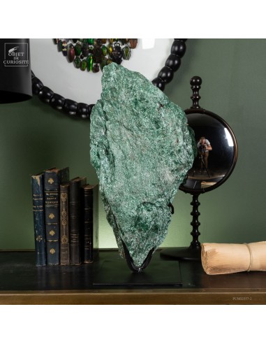 Fuchsite verte du Brésil 12kg base noire