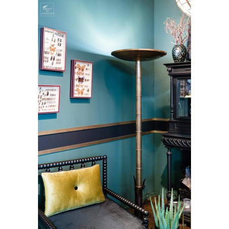 Lampadaire palmier en laiton