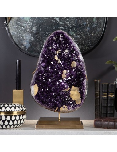 Amethyst Slab with Calcite  – URUGUAY –