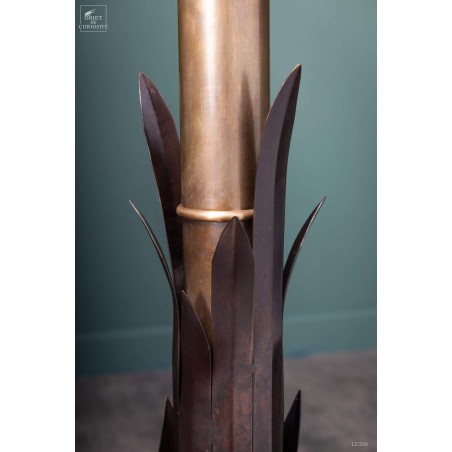 Lampadaire palmier en laiton