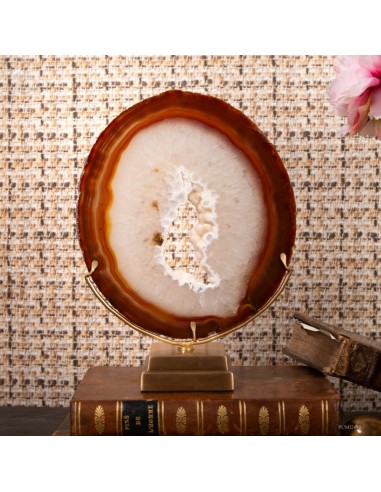 Brazilian agate slice (290g.) on a...