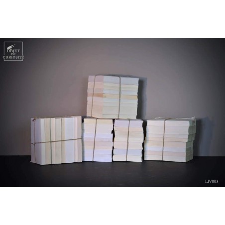Decorative  French white books by packs