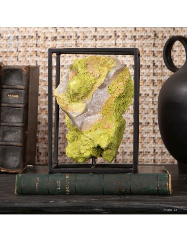 Green Nontronite from Brazil framed...