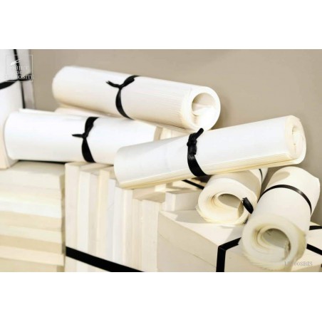 set of 25 rolls of white books