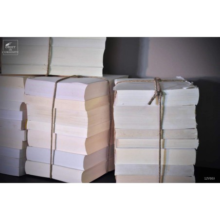 Decorative  French white books by packs
