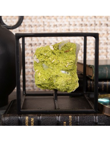 Green Nontronite from Brazil framed...