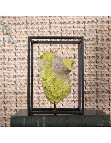 Green Nontronite from Brazil framed...