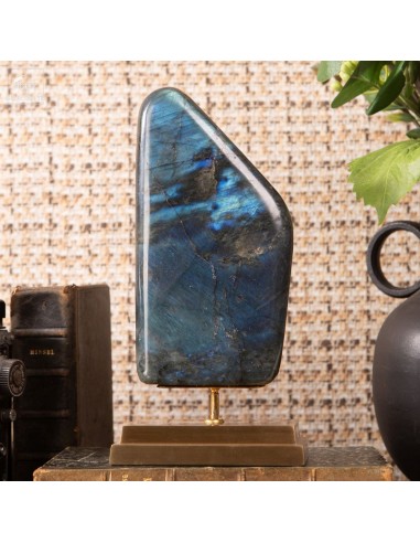 Labradorite de Madagascar base laiton