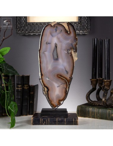 Tranche d'agate 38cm du Brésil