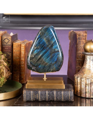 Labradorite de Madagascar base laiton