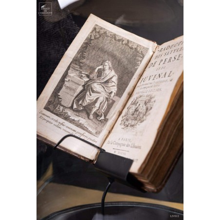 Antic french books under glass