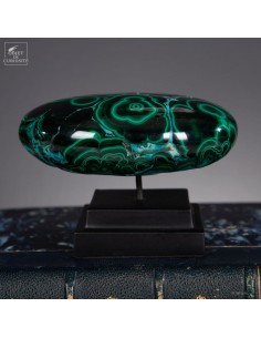 Dark Malachite pebble from...