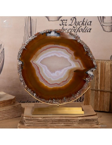 Tranche d'agate avec coeur...