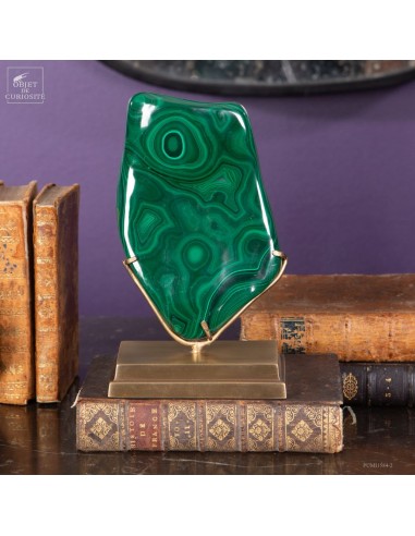 Polished green malachite Large, on...