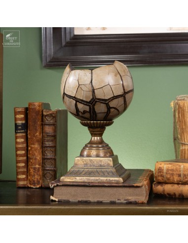 Septaria ball on brass base