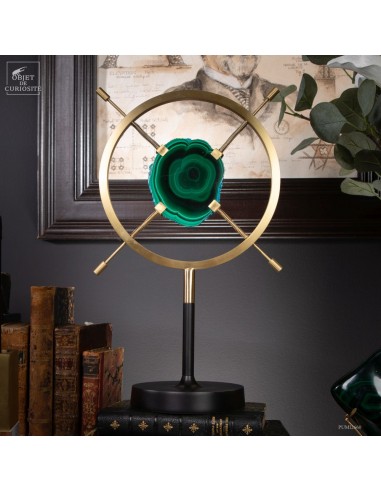 Malachite stalagmite (Congo) in a...