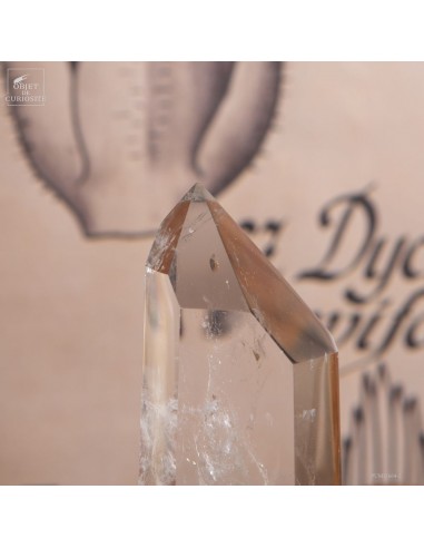 Quartz from Madagascar on brass base