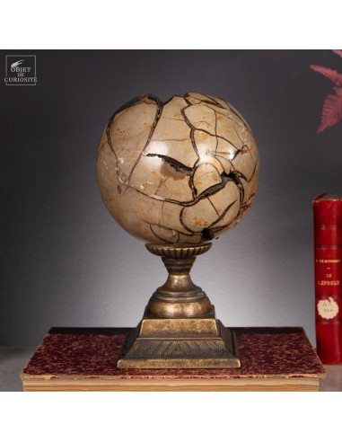 Septaria ball 4.7kg on brass base
