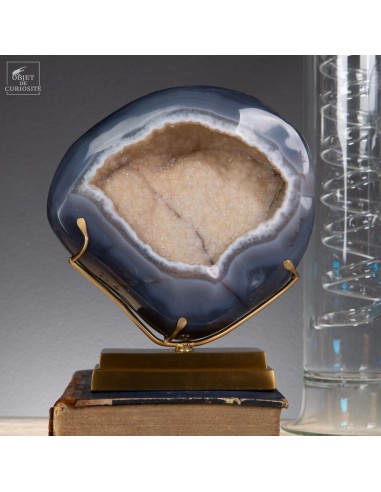Géode d'Agate et quartz de 1.8kg...
