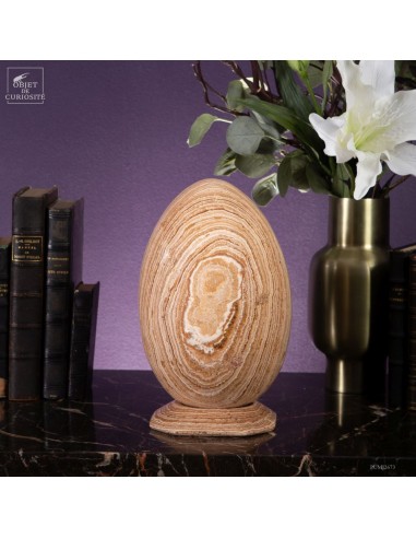 Zebra Aragonite egg from Morocco...