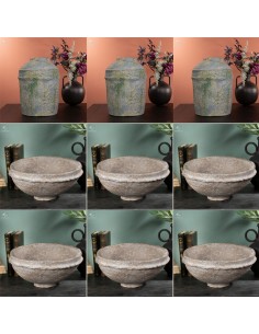 LOT de 3 vases et 6 plats... 2