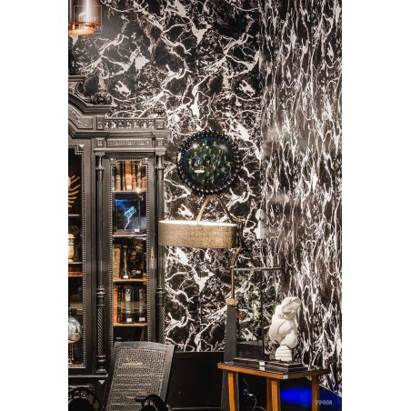 MARBRE NOIR (3326D) wall paper Roll 10mX50cm