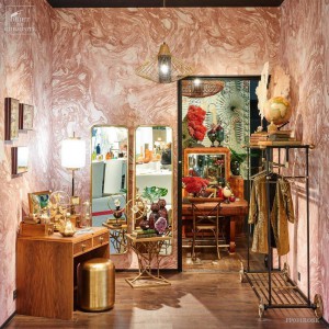 Papier peint à la cuve :Rouleau LOKTA ROSE (3627B) 50cm X 960cm 2