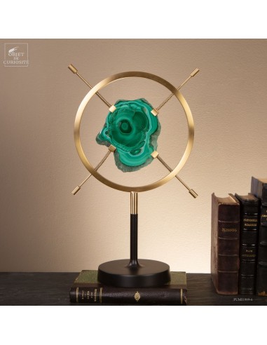 Tranche de malachite polie – Congo...