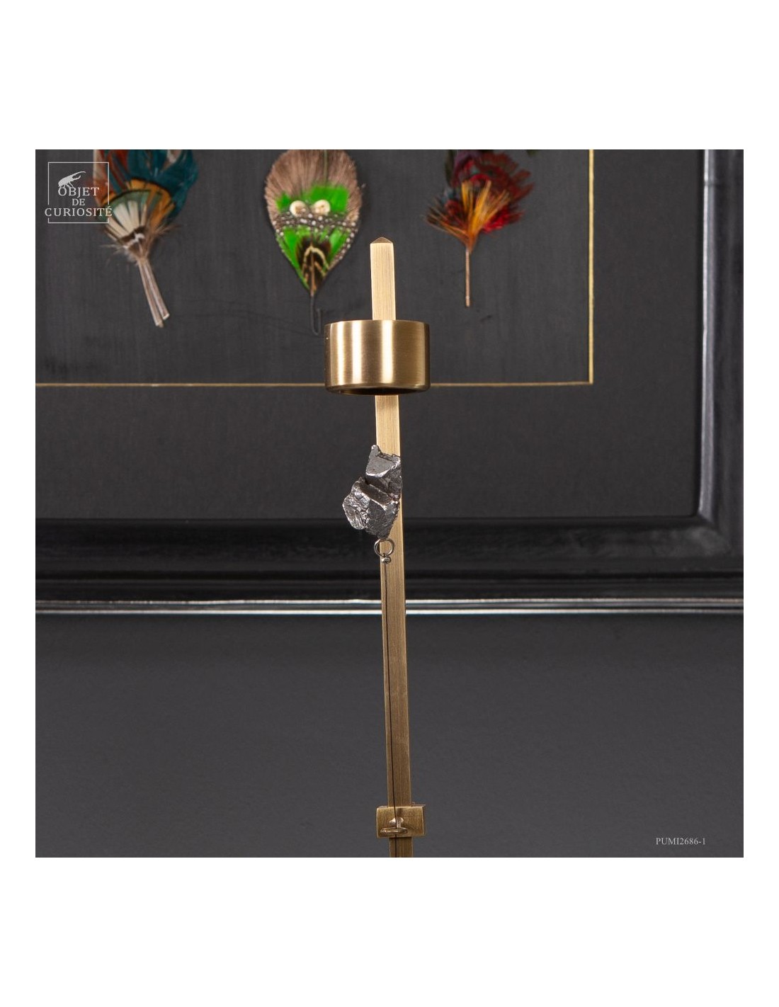 Météorite ferreuse Aletaï en lévitation Météorite ferreuse Aletaï en lévitation