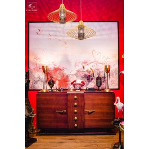 Panoramique PINK FLAMINGOS (Bri101) Format L 200cm x H 150cm