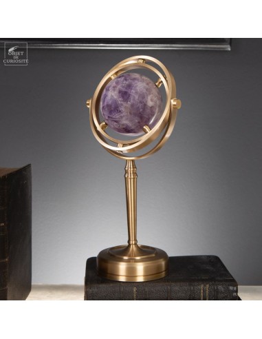 Amethyst Sphere -Brazil-  in spinning...