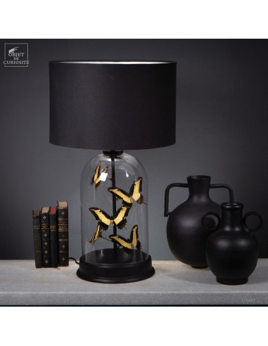 Lamp with 5 yellow PAPILIO GARAMAS...
