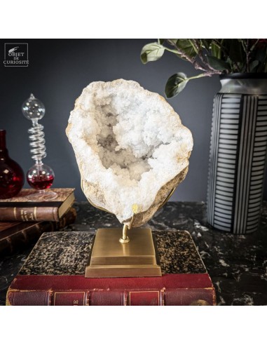 Géode de quartz ouverte (Maroc)