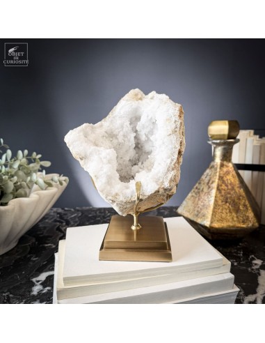 Géode de quartz ouverte (Maroc)