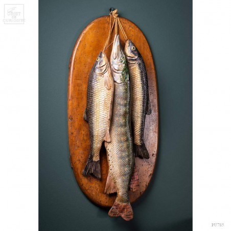 Majolique Italienne 3 poissons en céramique