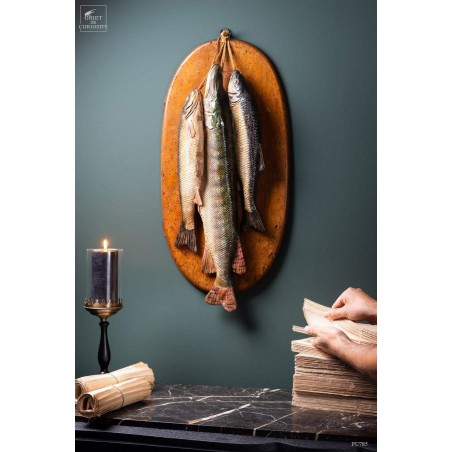 Majolique Italienne 3 poissons en céramique