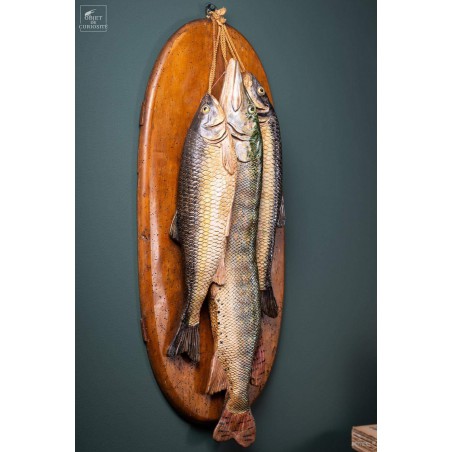 Majolique Italienne 3 poissons en céramique