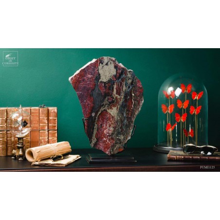 Red jasper of Norway with pyrite (4kg)