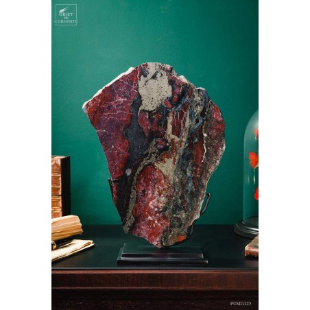 Red jasper of Norway with pyrite (4kg)