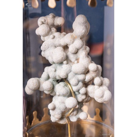 Calcite de sable de Màlyi (Hongrie)  dans reliquaire laiton