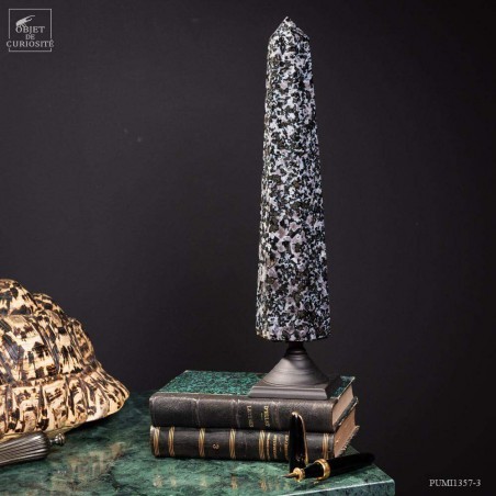 Prisme de Gabbro noir de 2.1kg