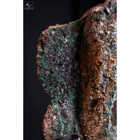 Ankérite du Maroc de 25.2kg sur plaque de fer noir