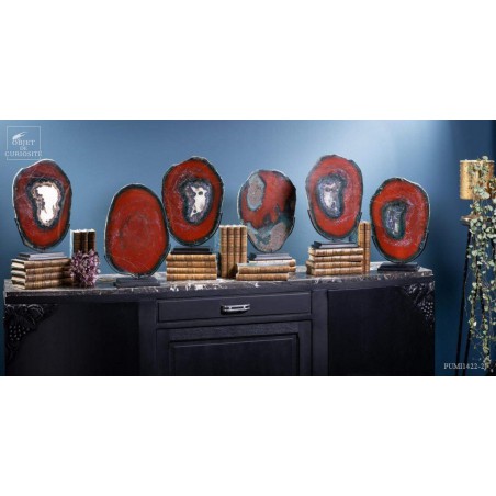 Tranche jaspe rouge et bleu de 1.7Kkg (Brésil)